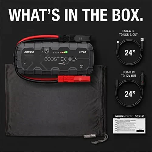 ๐ฅ- Boost X GBX155 4250A Jump Starter for 10.0L Gasoline and 8.0L Diesel Engines