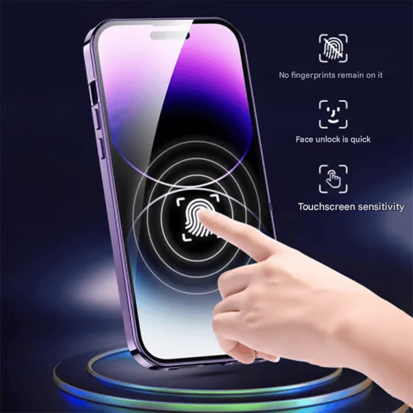 Double-sided magnetic phone case
