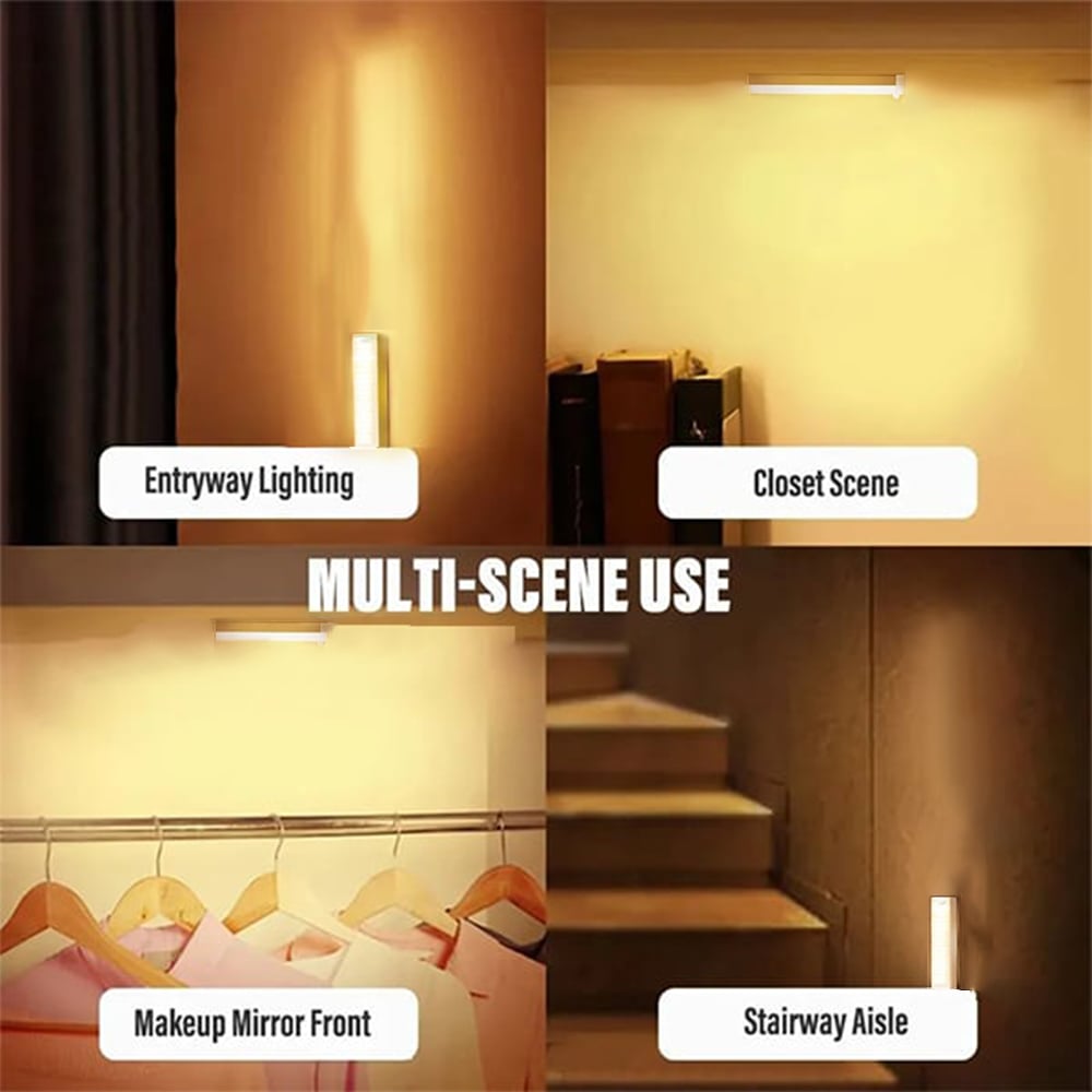 Punch-free Smart Sensor Magnetic Rechargeable LED Lights