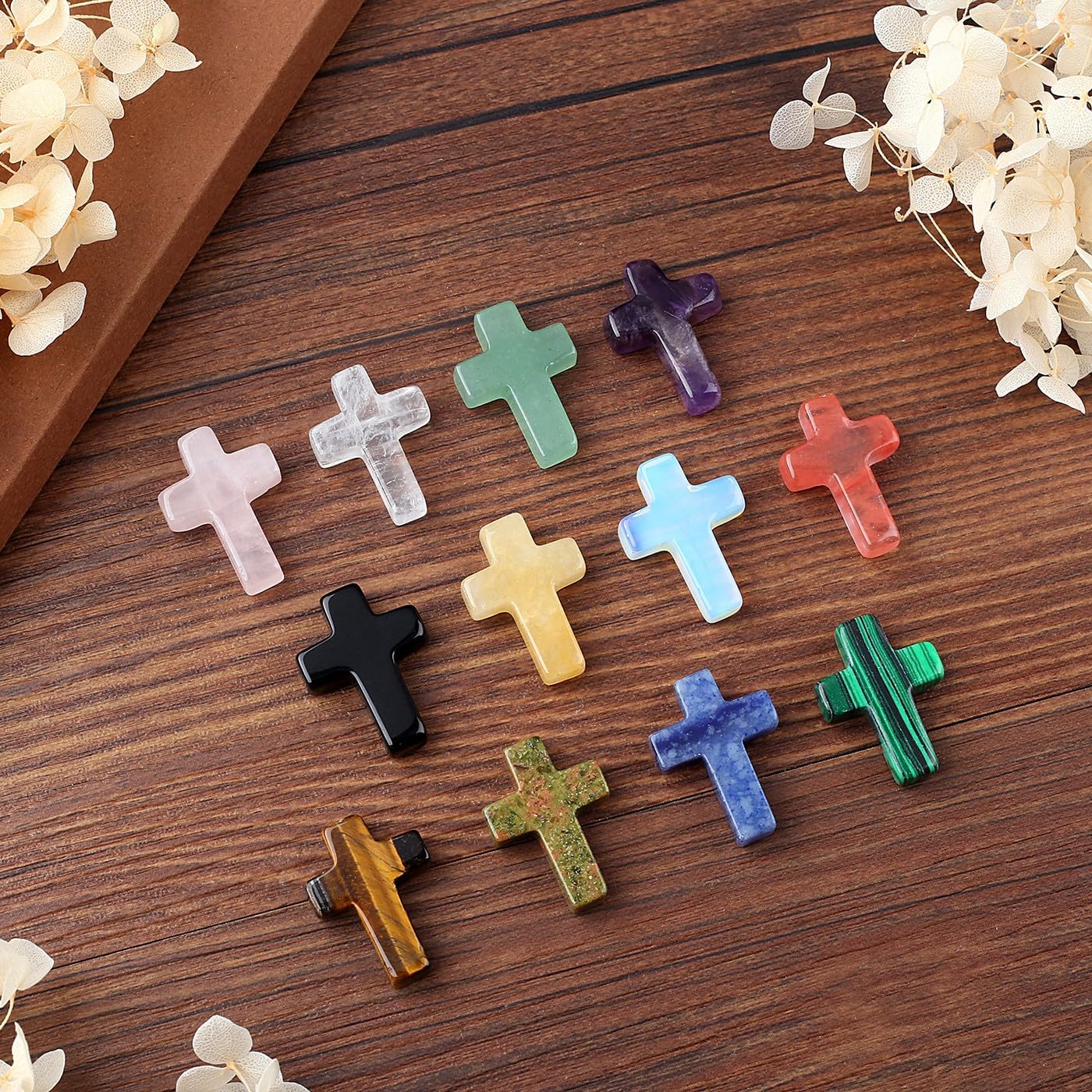 ✝️ Handmade Natural Crystal Crosses