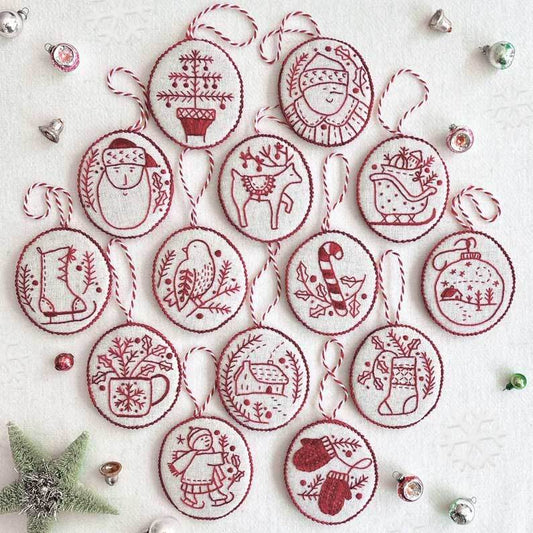 🔥 Hand Embroidery Christmas Ornaments kit