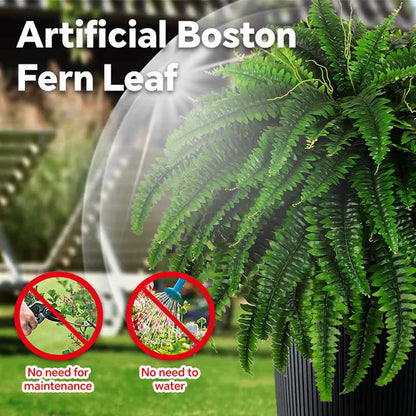 🌱 UV-Resistant Lifelike Artificial Boston Fern