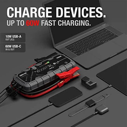 💥- Boost X GBX155 4250A Jump Starter for 10.0L Gasoline and 8.0L Diesel Engines