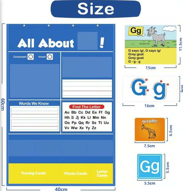 🔥LAST DAY  📚Alphabet Learning Pocket Chart⭐