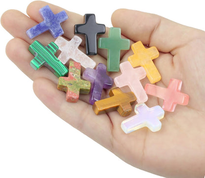 ✝️ Handmade Natural Crystal Crosses