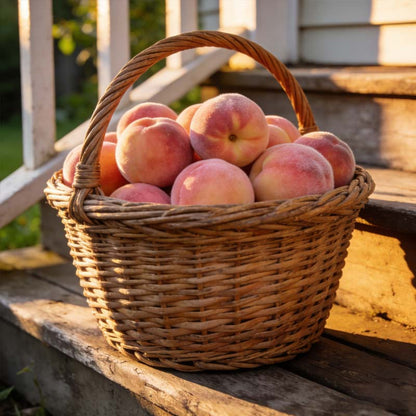 🍑 Heirloom "Honey Red" Dwarf Peach Tree Live Seeds