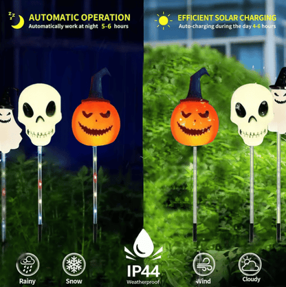 👻🎁6-Pack LED Solar Halloween Ground Lights